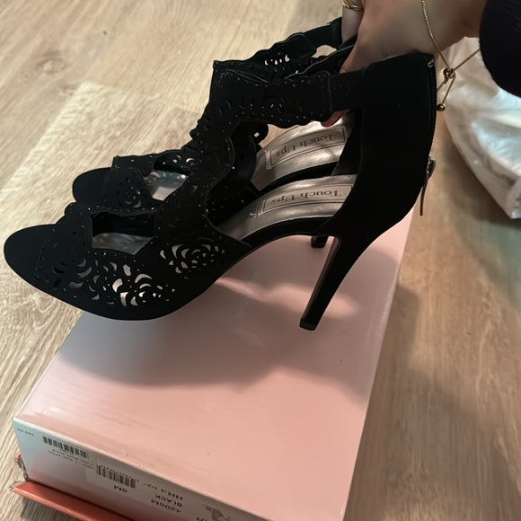 Sexy laces women black high heels in sizes 6.5, 7, and 8 available. BRAND NEW - Picture 4 of 7